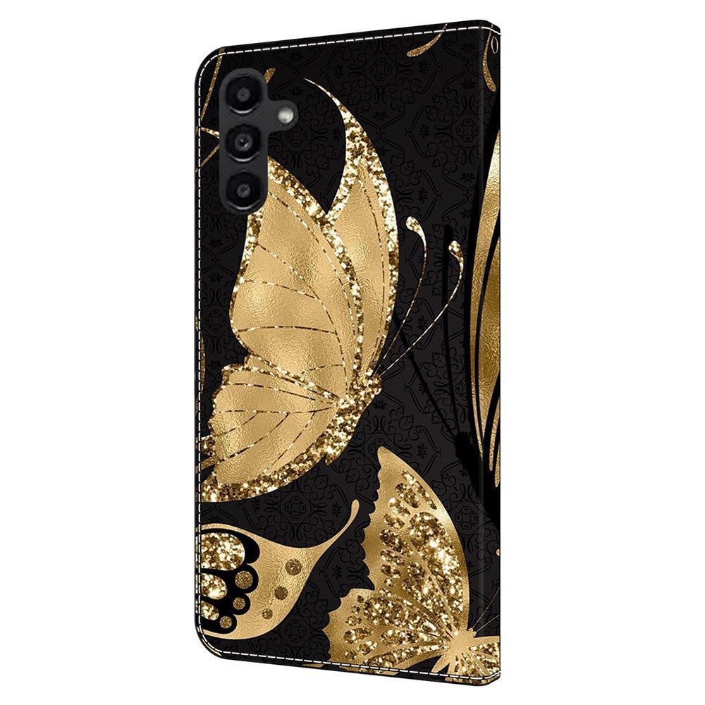 Galaxy A14 5G/4G Wallet-Hülle mit 3D-Muster & Magnetverschluss