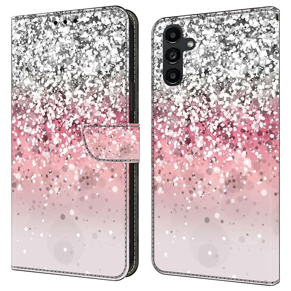 Galaxy A14 5G/4G Wallet-Hülle mit 3D-Muster & Magnetverschluss