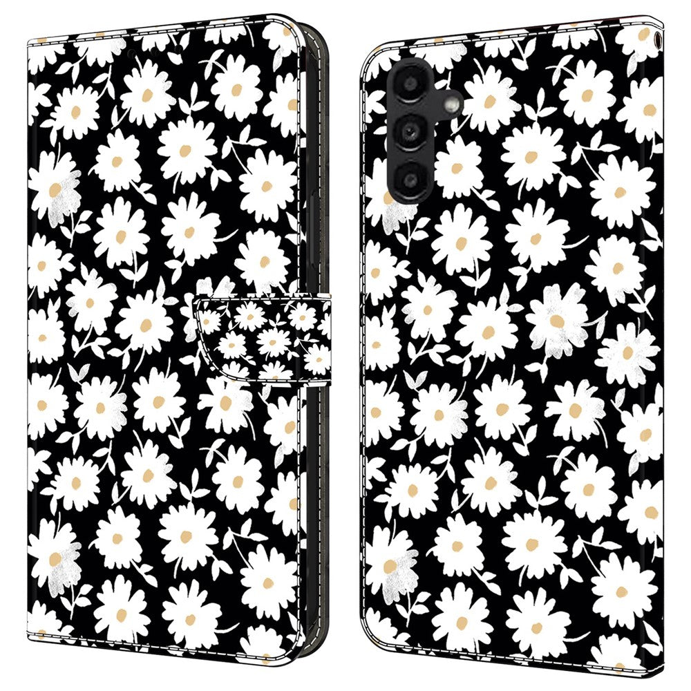 Galaxy A14 5G/4G Wallet-Hülle mit 3D-Muster & Magnetverschluss