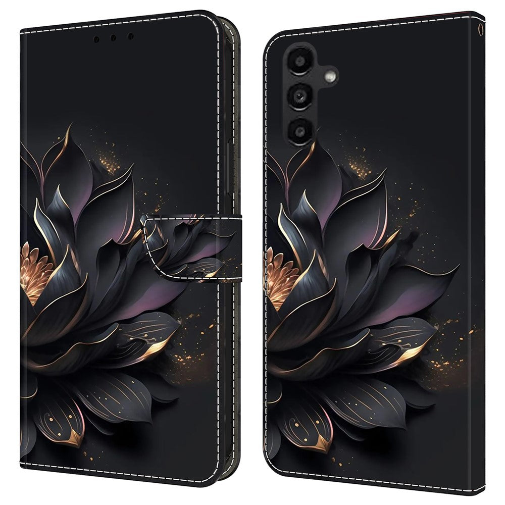 Galaxy A14 5G/4G Wallet-Hülle mit 3D-Muster & Magnetverschluss