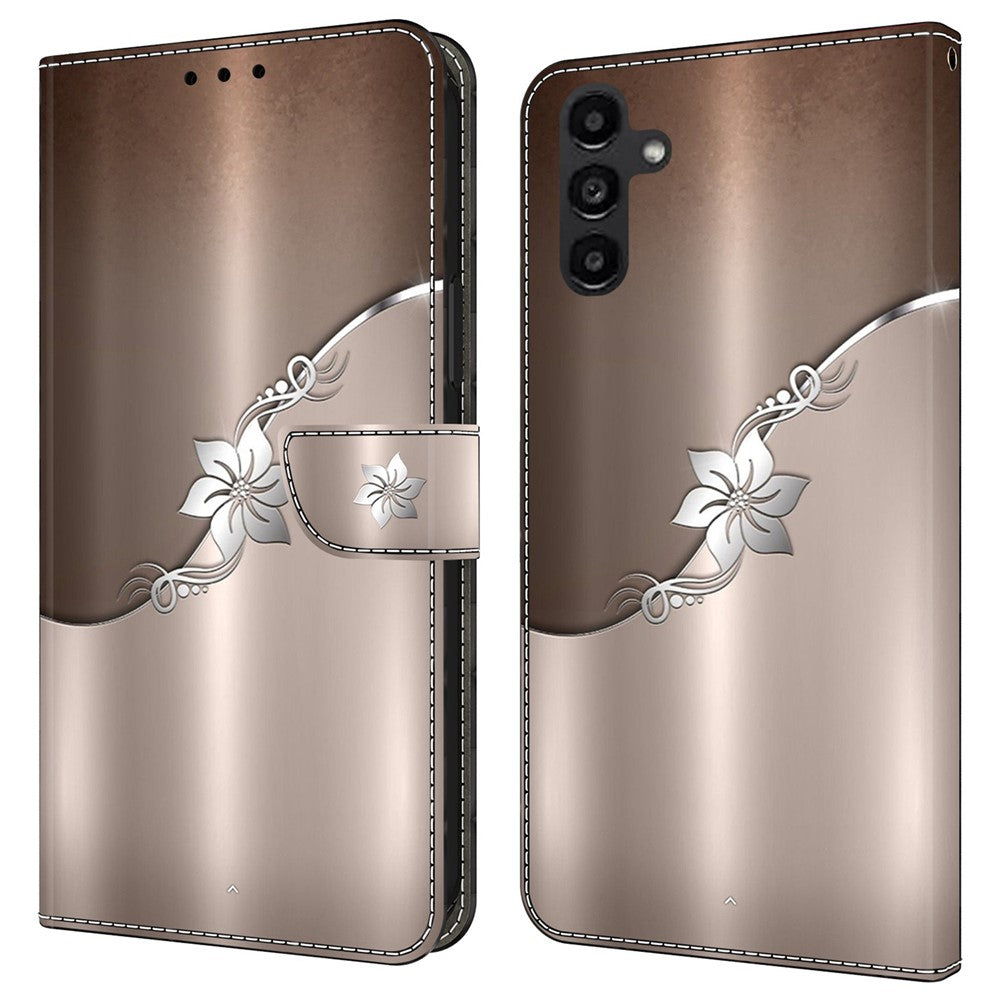 Galaxy A14 5G/4G Wallet-Hülle mit 3D-Muster & Magnetverschluss