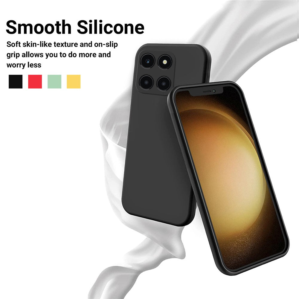 For Honor X6a 4G Case Anti-Scratch Liquid Silicone Cell Phone Protector Cover
