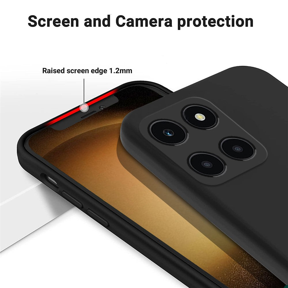 For Honor X6a 4G Case Anti-Scratch Liquid Silicone Cell Phone Protector Cover