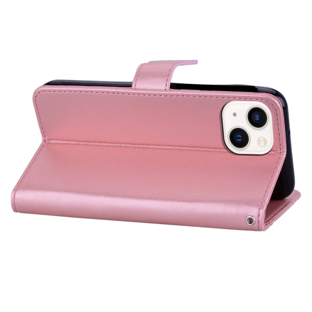 iPhone 15 Plus Handyhülle mit Eulenmuster & Strass-Steinen