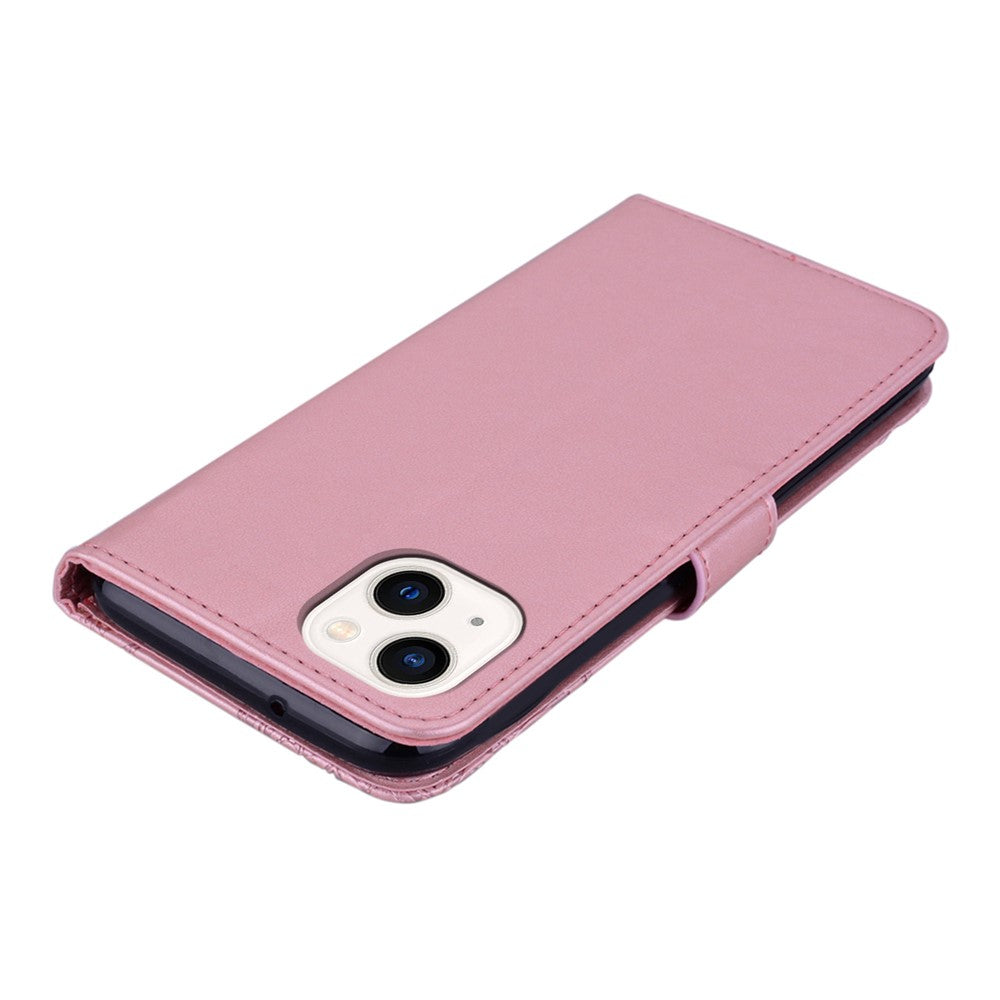iPhone 15 Plus Handyhülle mit Eulenmuster & Strass-Steinen