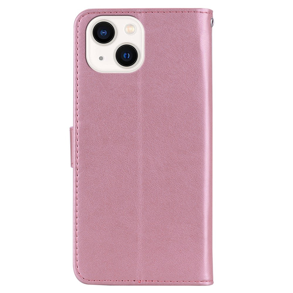 iPhone 15 Plus Handyhülle mit Eulenmuster & Strass-Steinen