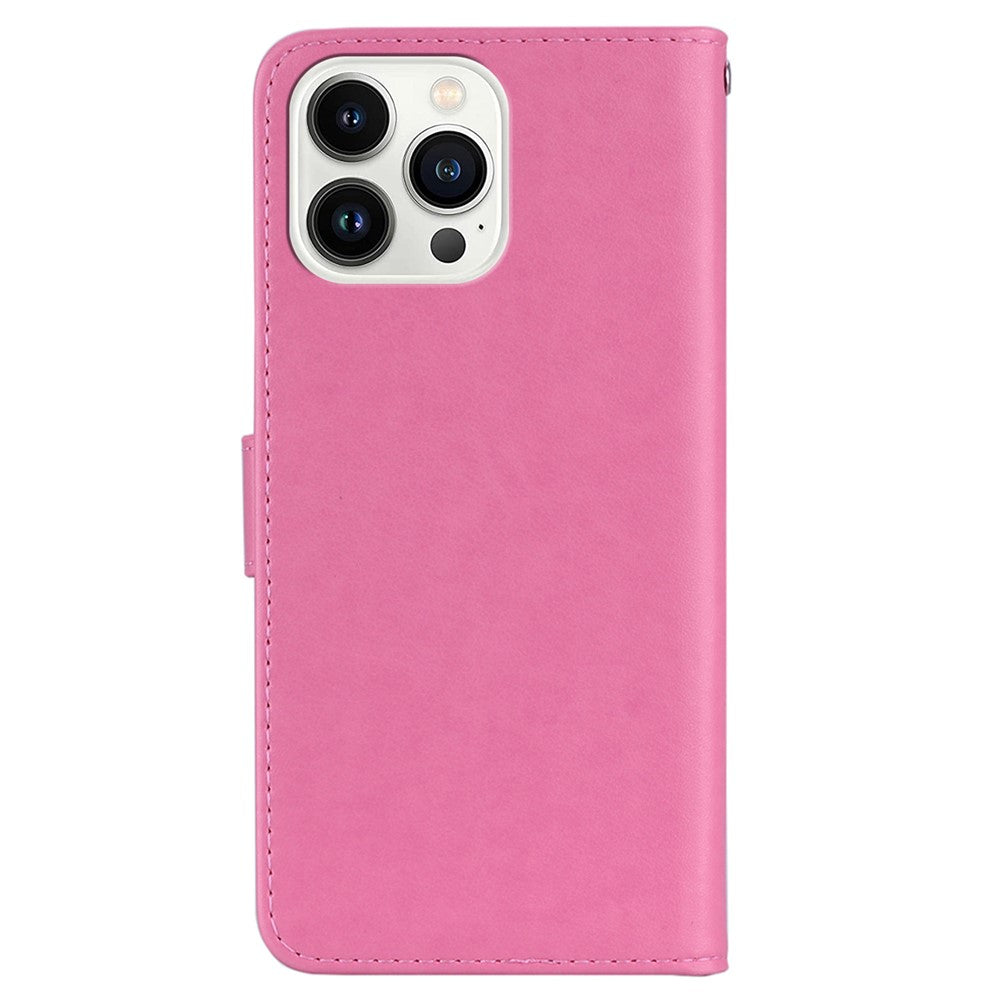 iPhone 15 Pro Handyhülle mit Eulenmuster & Strass-Steinen