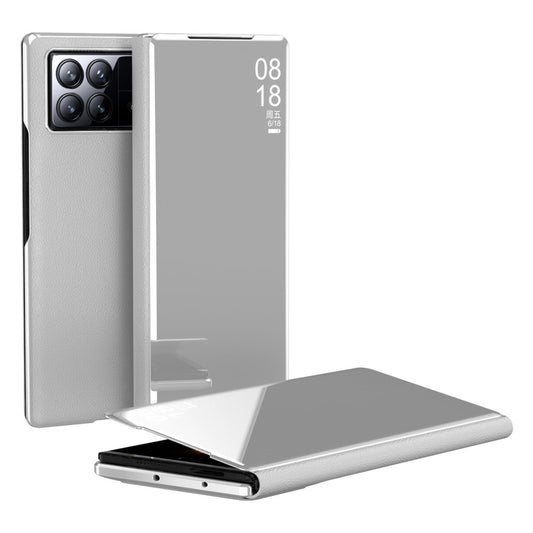 Xiaomi Mix Fold 3 5G Handyhülle – PU-Leder Spiegeloberflächenansicht Smart Window