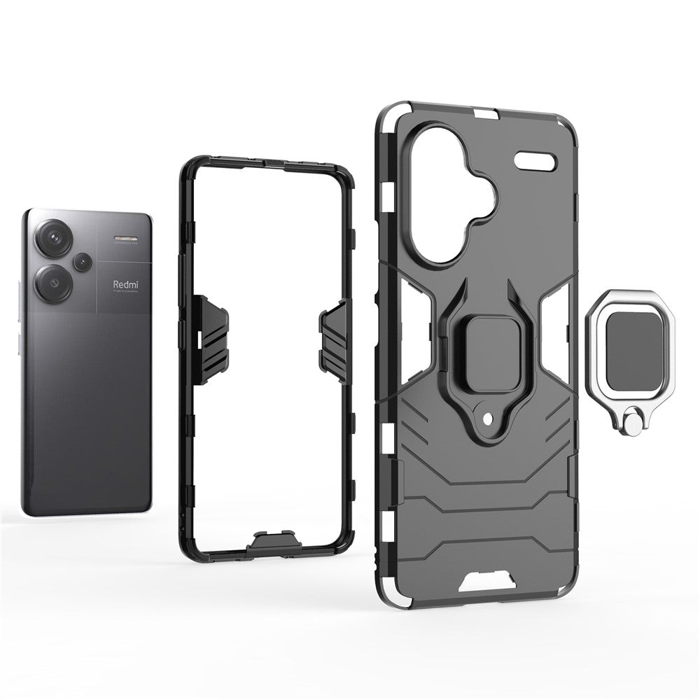 For Xiaomi Redmi Note 13 Pro+ 5G Case Ring Holder Kickstand Phone Back Cover
