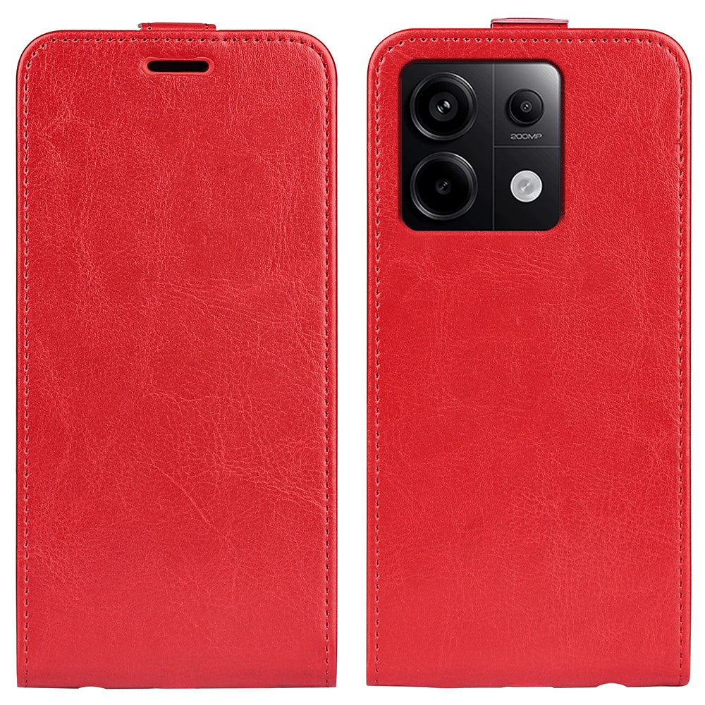 For Xiaomi Redmi Note 13 Pro 5G / Poco X6 5G Case Crazy Horse Texture Mobile Phone Leather Cover