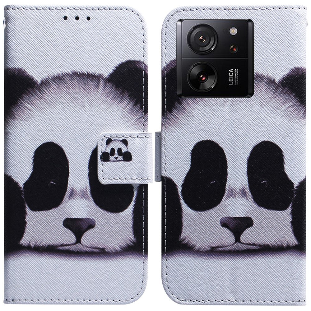 For Xiaomi Redmi K60 Ultra / 13T / 13T Pro Case PU Leather Stand Pattern Printing Phone Cover