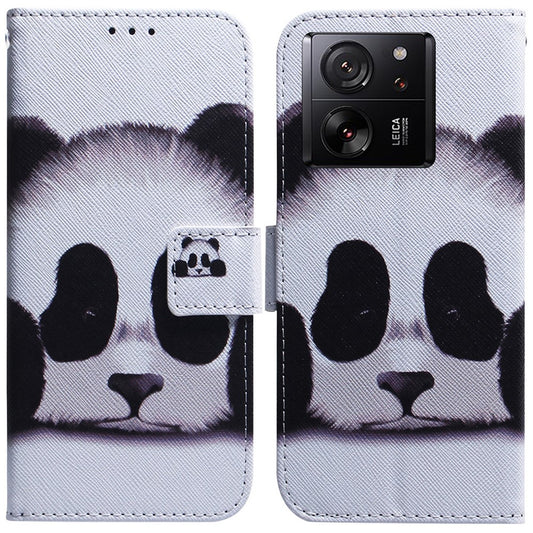 Xiaomi 13T / Xiaomi 13T Pro / Xiaomi Redmi K60 Ultra Handyhülle – 13T / 13T Pro PU-Leder Standmuster-Druck