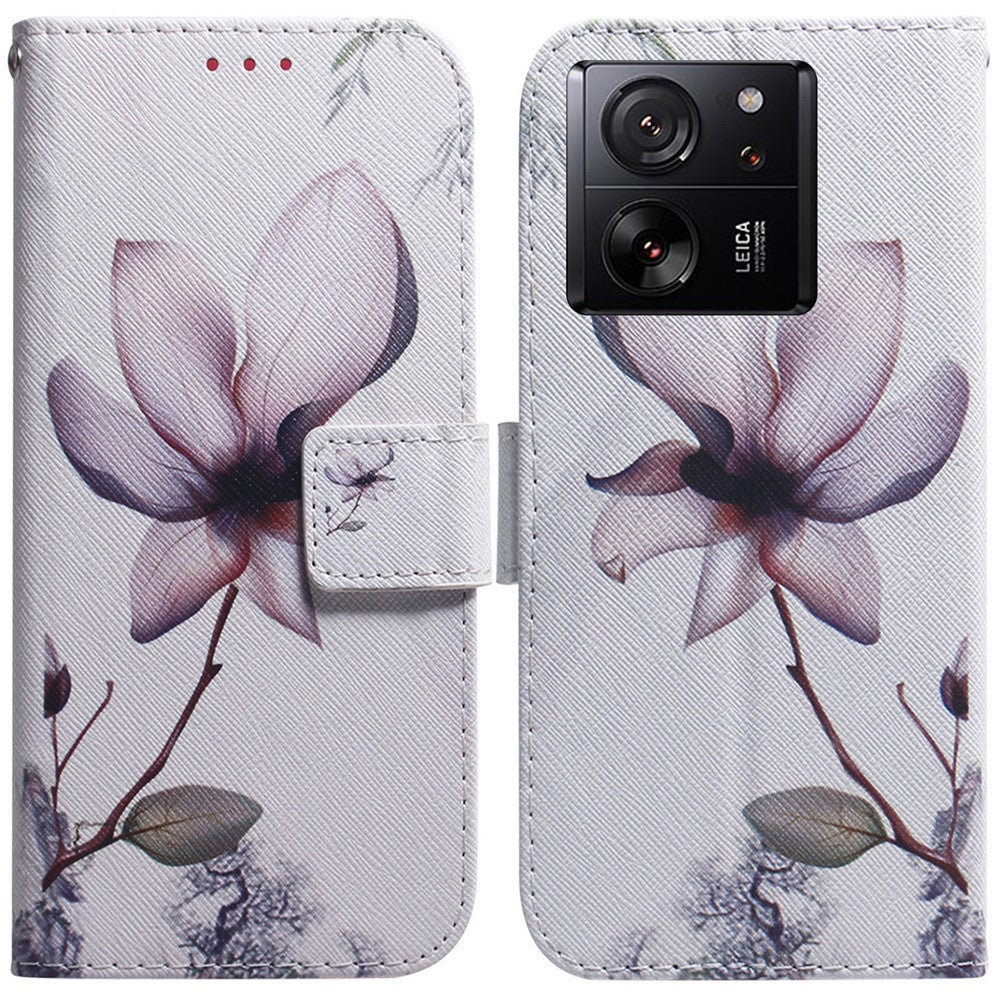 For Xiaomi Redmi K60 Ultra / 13T / 13T Pro Case PU Leather Stand Pattern Printing Phone Cover