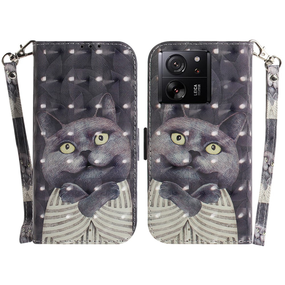 For Xiaomi Redmi K60 Ultra / 13T / 13T Pro Case Wallet PU Leather Pattern Printing Phone Cover