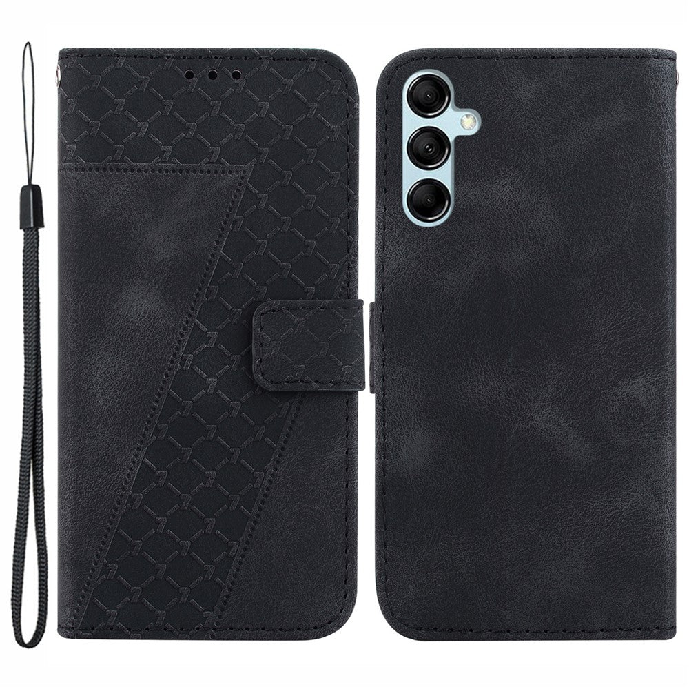 Galaxy A15 4G Leder-Wallet-Hülle – Mit Prägung & Ständer
