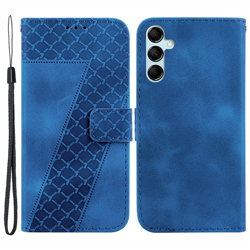 Galaxy A15 4G Leder-Wallet-Hülle – Mit Prägung & Ständer