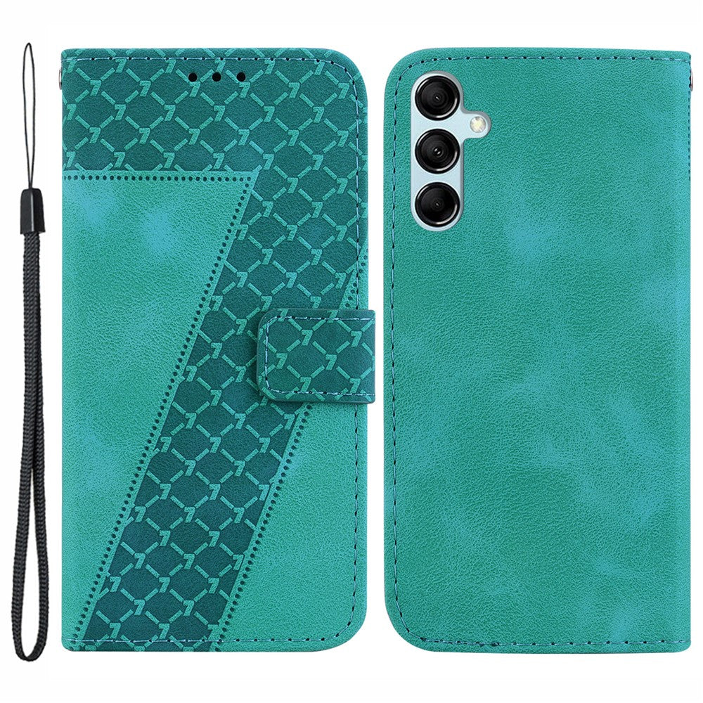 Galaxy A15 4G Leder-Wallet-Hülle – Mit Prägung & Ständer