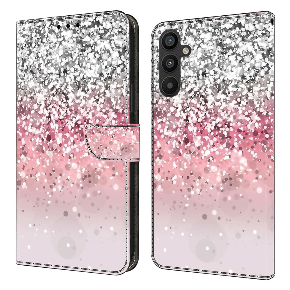 Galaxy A15 4G Wallet-Hülle mit 3D-Muster & Magnetverschluss