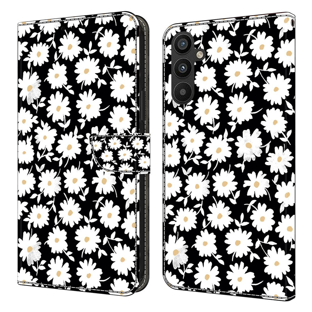 Galaxy A15 4G Wallet-Hülle mit 3D-Muster & Magnetverschluss
