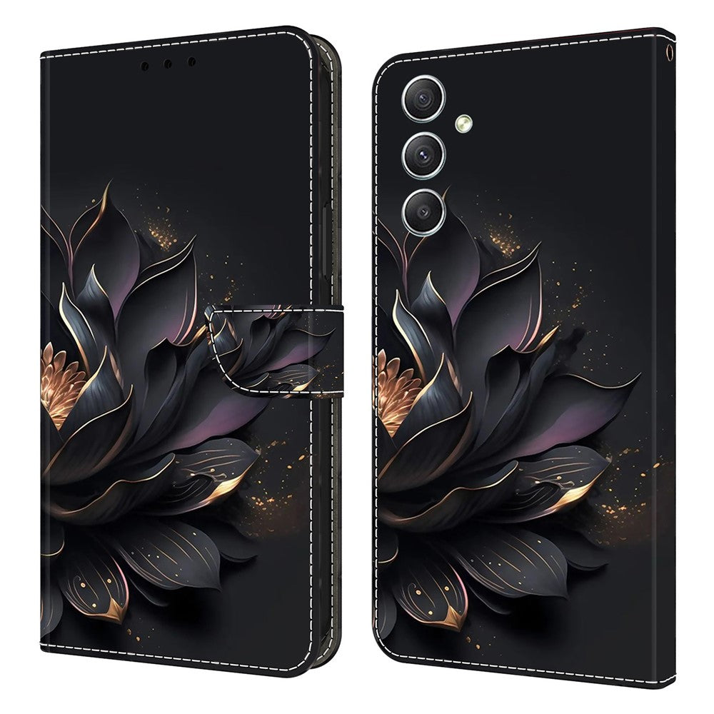 Galaxy A15 4G Wallet-Hülle mit 3D-Muster & Magnetverschluss