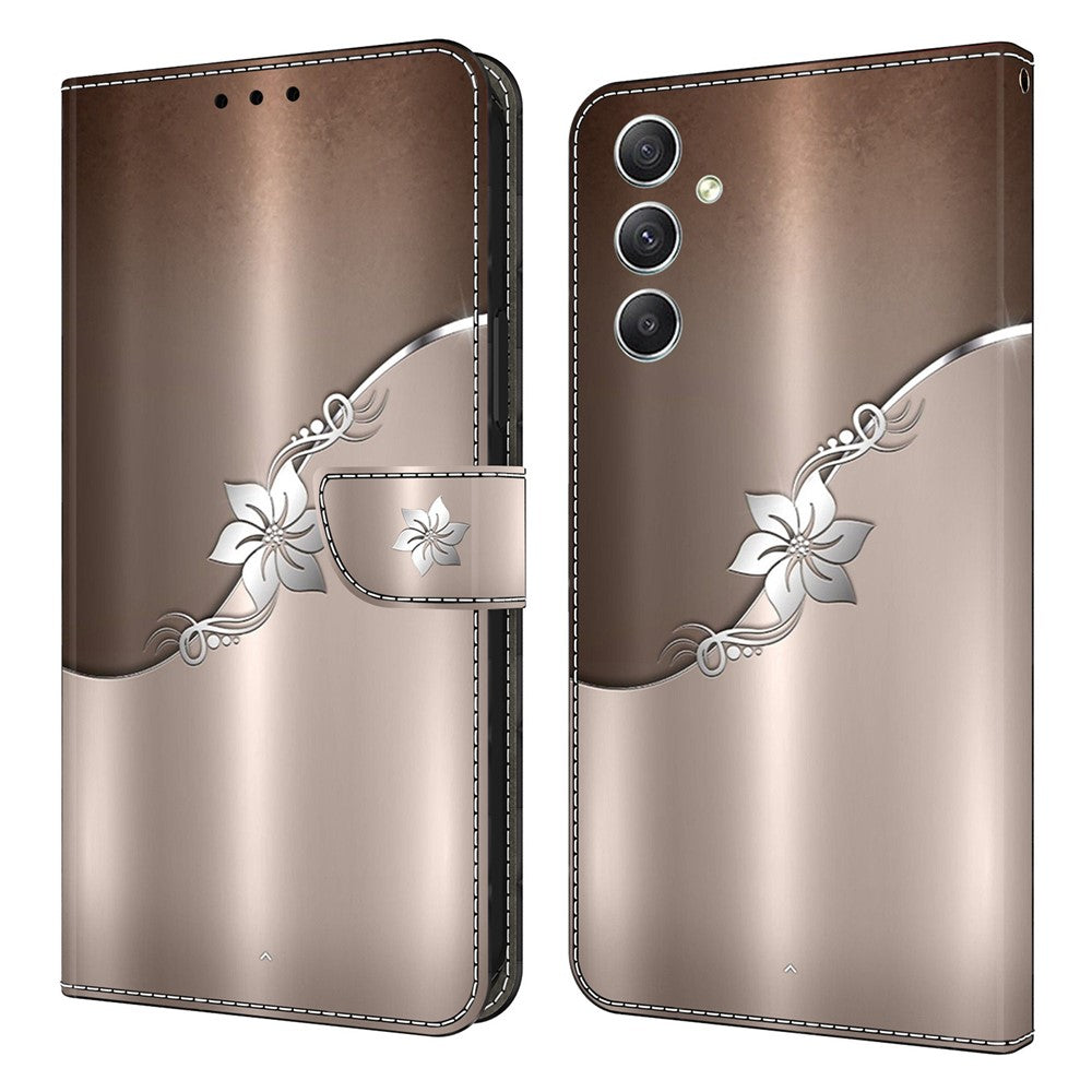 Galaxy A15 4G Wallet-Hülle mit 3D-Muster & Magnetverschluss