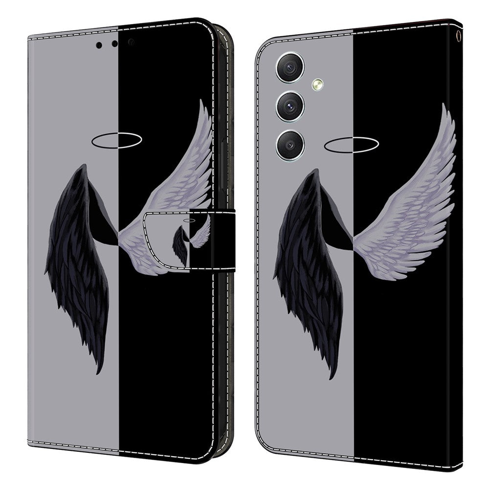 Galaxy A15 4G Wallet-Hülle mit 3D-Muster & Magnetverschluss