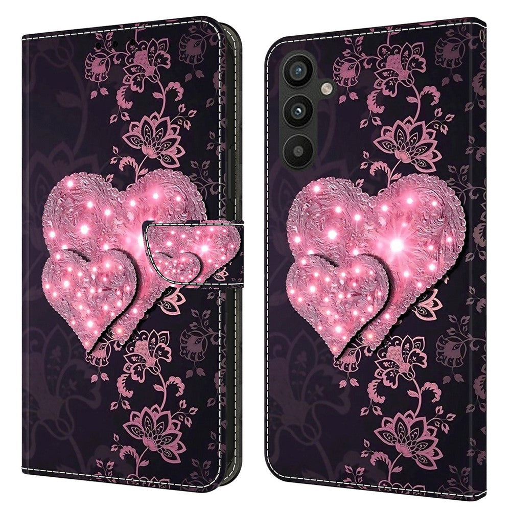 Galaxy A15 4G Wallet-Hülle – Mit 3D-Muster, Kartenfächer & Ständer