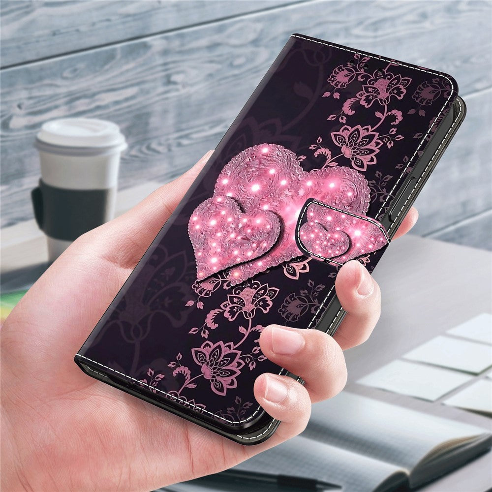 Galaxy A15 4G Wallet-Hülle – Mit 3D-Muster, Kartenfächer & Ständer