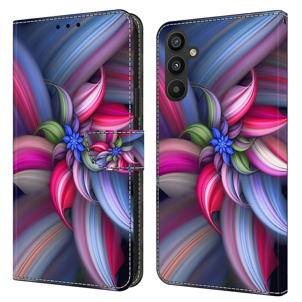 Galaxy A15 4G Wallet-Hülle – Mit 3D-Muster, Kartenfächer & Ständer