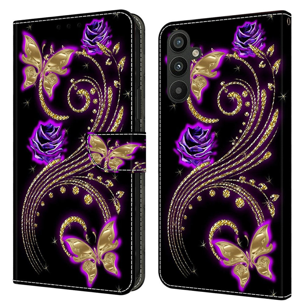 Galaxy A15 4G Wallet-Hülle – Mit 3D-Muster, Kartenfächer & Ständer