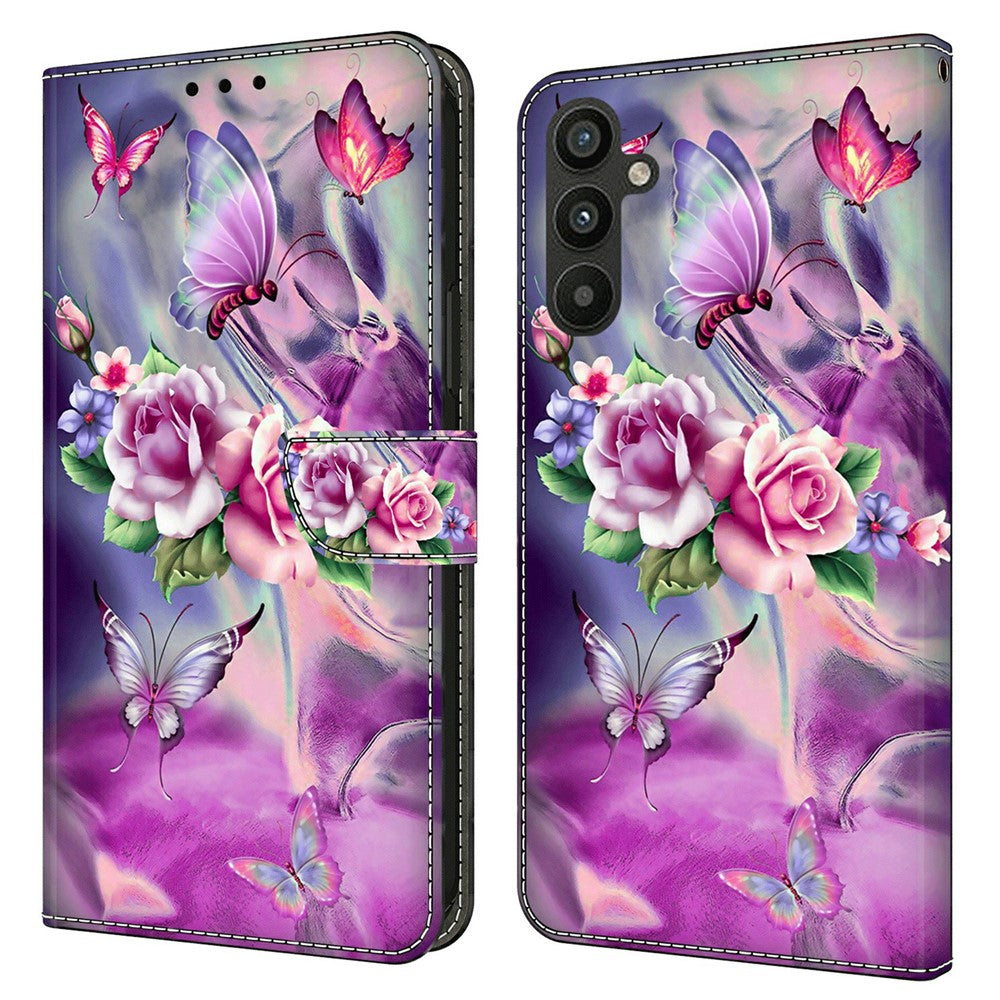 Galaxy A15 4G Wallet-Hülle – Mit 3D-Muster, Kartenfächer & Ständer