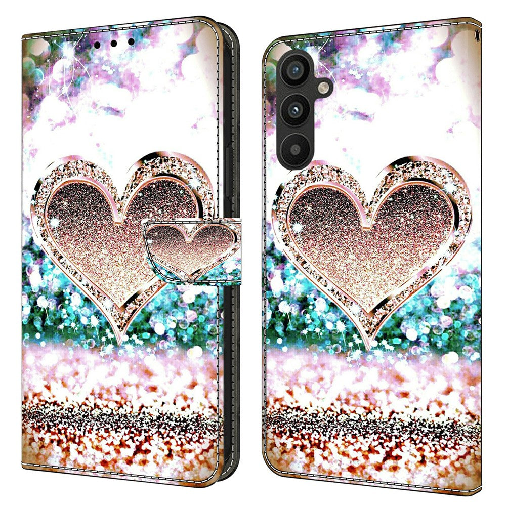 Galaxy A15 4G Wallet-Hülle – Mit 3D-Muster, Kartenfächer & Ständer