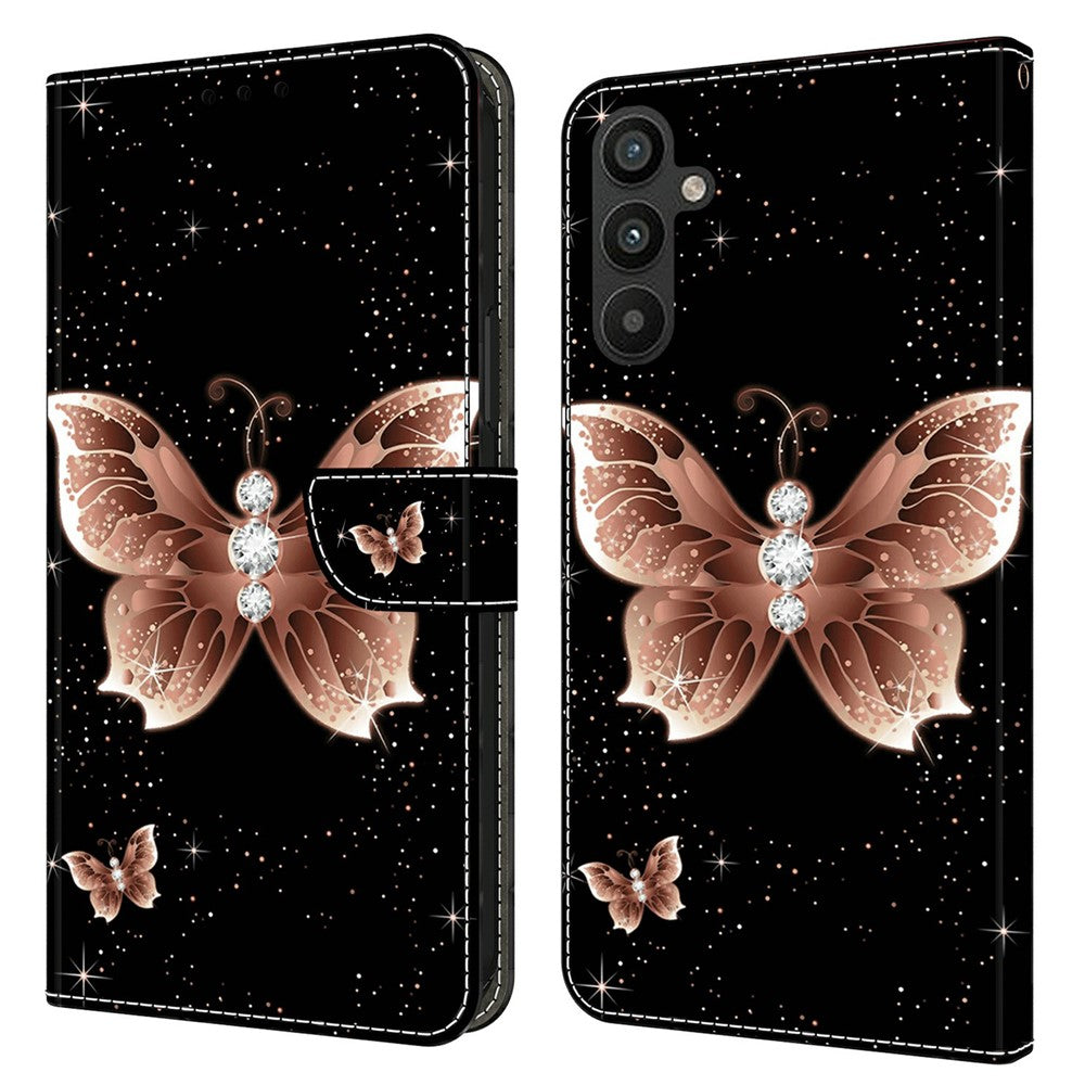 Galaxy A15 4G Wallet-Hülle – Mit 3D-Muster, Kartenfächer & Ständer