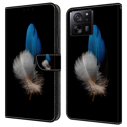 Xiaomi 13T / Xiaomi 13T Pro / Xiaomi Redmi K60 Ultra Handyhülle – 13T / 13T Pro Folio PU-Leder 3D-Musterdruck