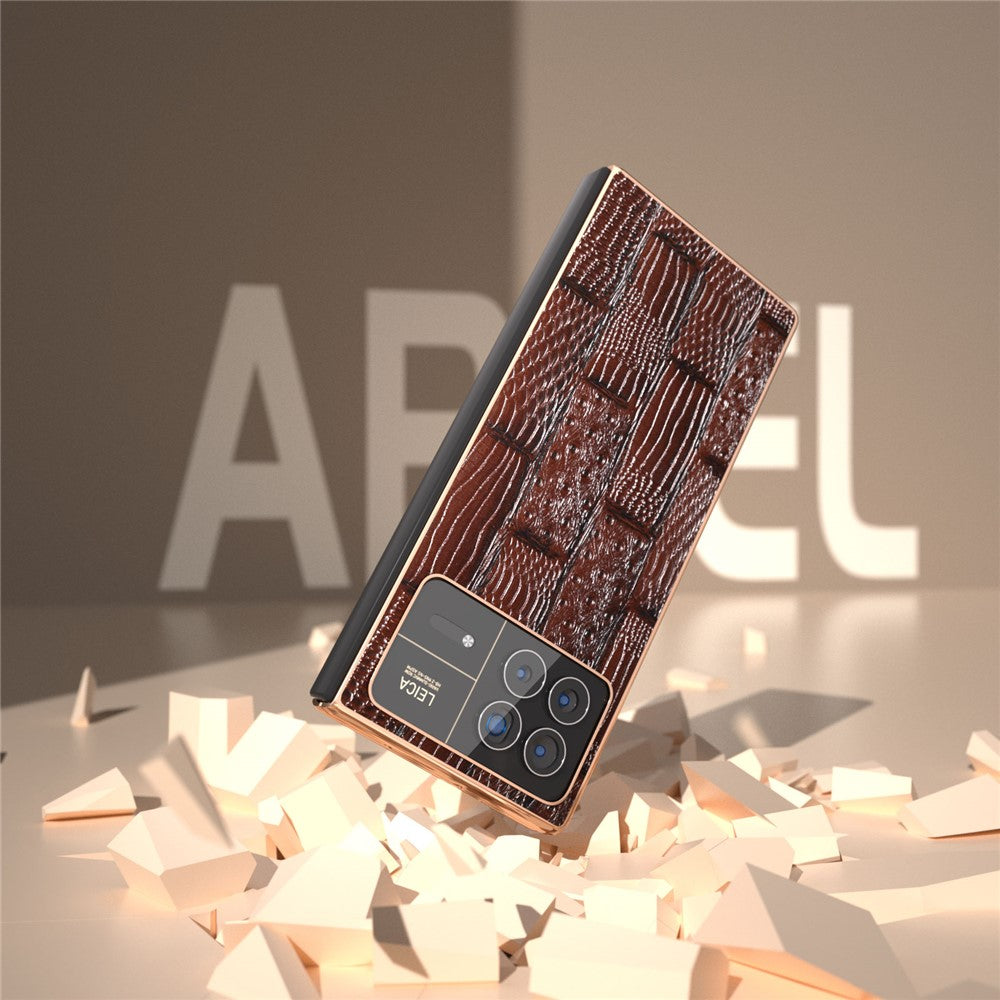 For Xiaomi Mix Fold 3 5G Case Electroplated Mahjong Texture Non-Slip Phone Cover