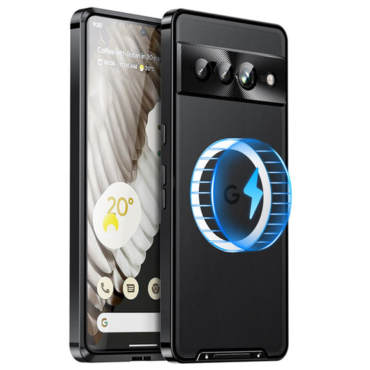 Pixel 8 Pro Magnetische Hülle mit Metallkante & Kameraschutz