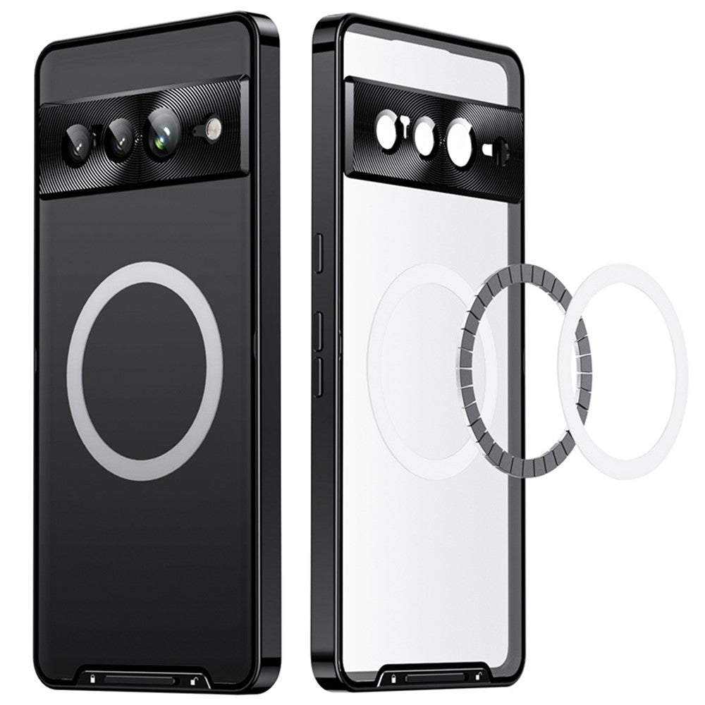 Pixel 8 Pro Magnetische Hülle mit Metallkante & Kameraschutz