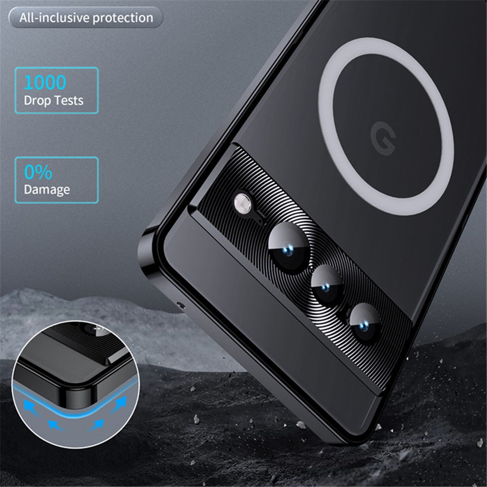 Pixel 8 Pro Magnetische Hülle mit Metallkante & Kameraschutz