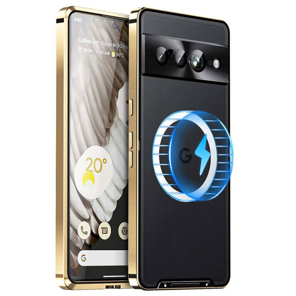 Pixel 8 Pro Magnetische Hülle mit Metallkante & Kameraschutz