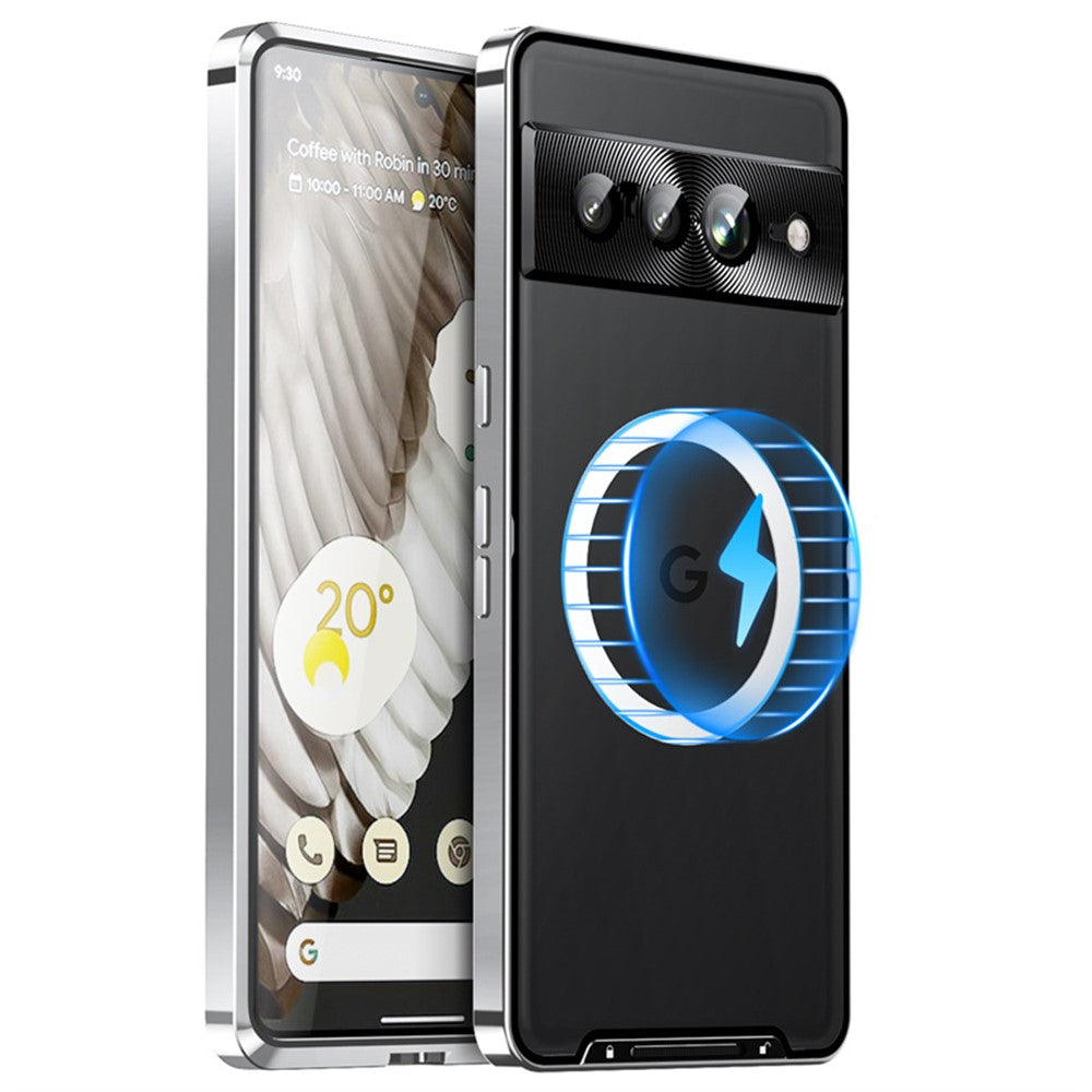 Pixel 8 Pro Magnetische Hülle mit Metallkante & Kameraschutz
