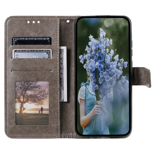 Xiaomi 13T / Xiaomi 13T Pro / Xiaomi Redmi K60 Ultra Handyhülle – 13T / Redmi K60 Ultra Lederhülle mit Mandala-Blume-Aufdruck und Riemen