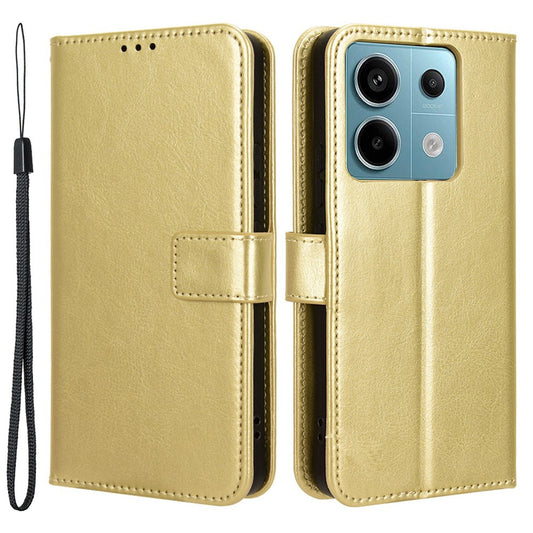 For Xiaomi Redmi Note 13 Pro 5G / Poco X6 5G Case PU Leather Phone Stand Cover