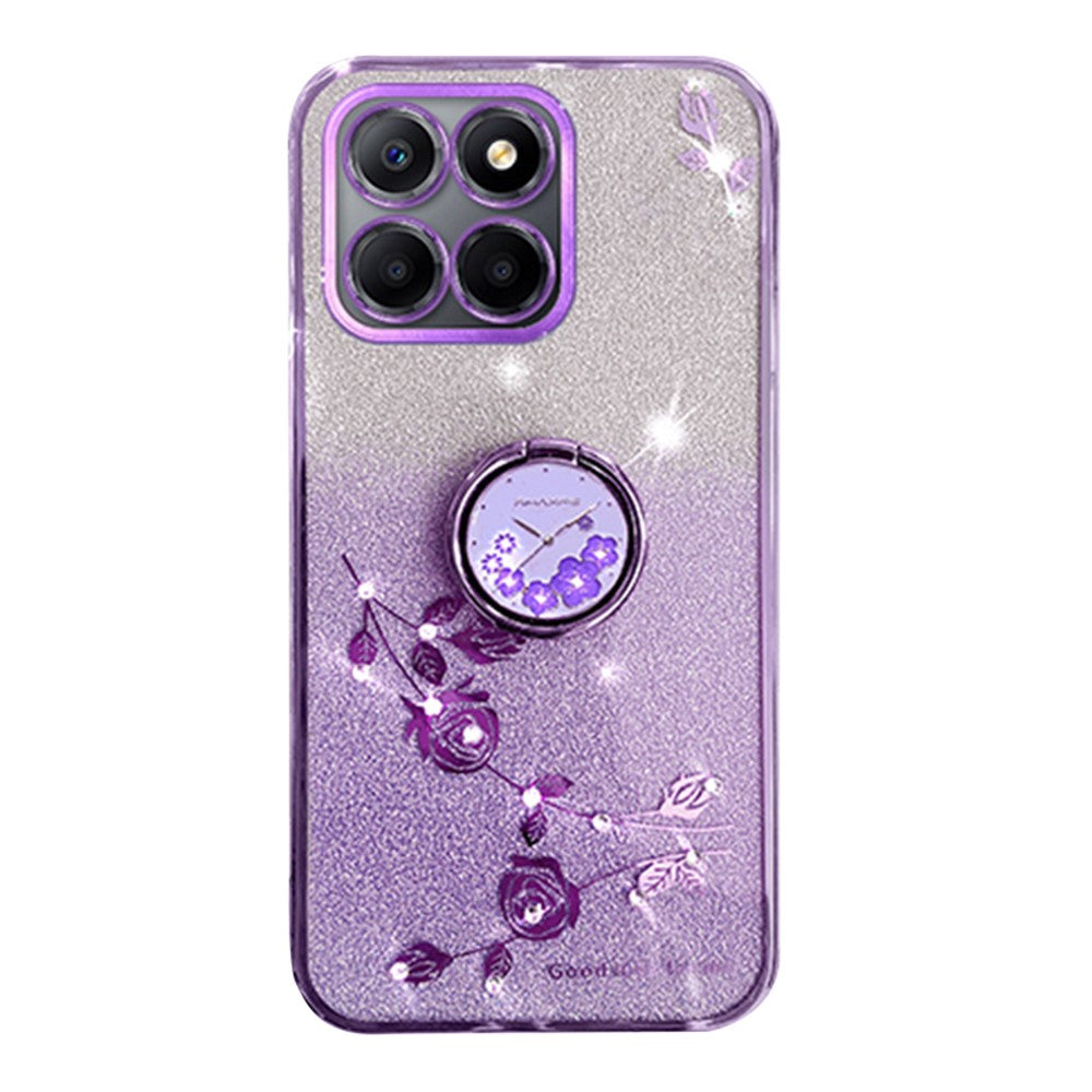 KADEM For Honor X6a 4G Case Ring Holder TPU Phone Shell Kickstand Phone Cover