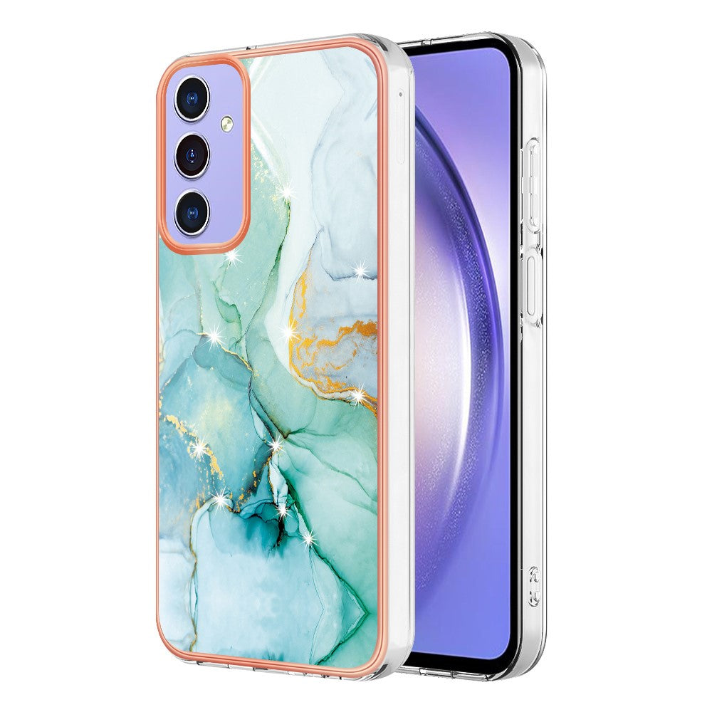 Galaxy A15 5G Schutzhülle – Mit Marmormuster 2,0 mm Galvanik-Rückseite