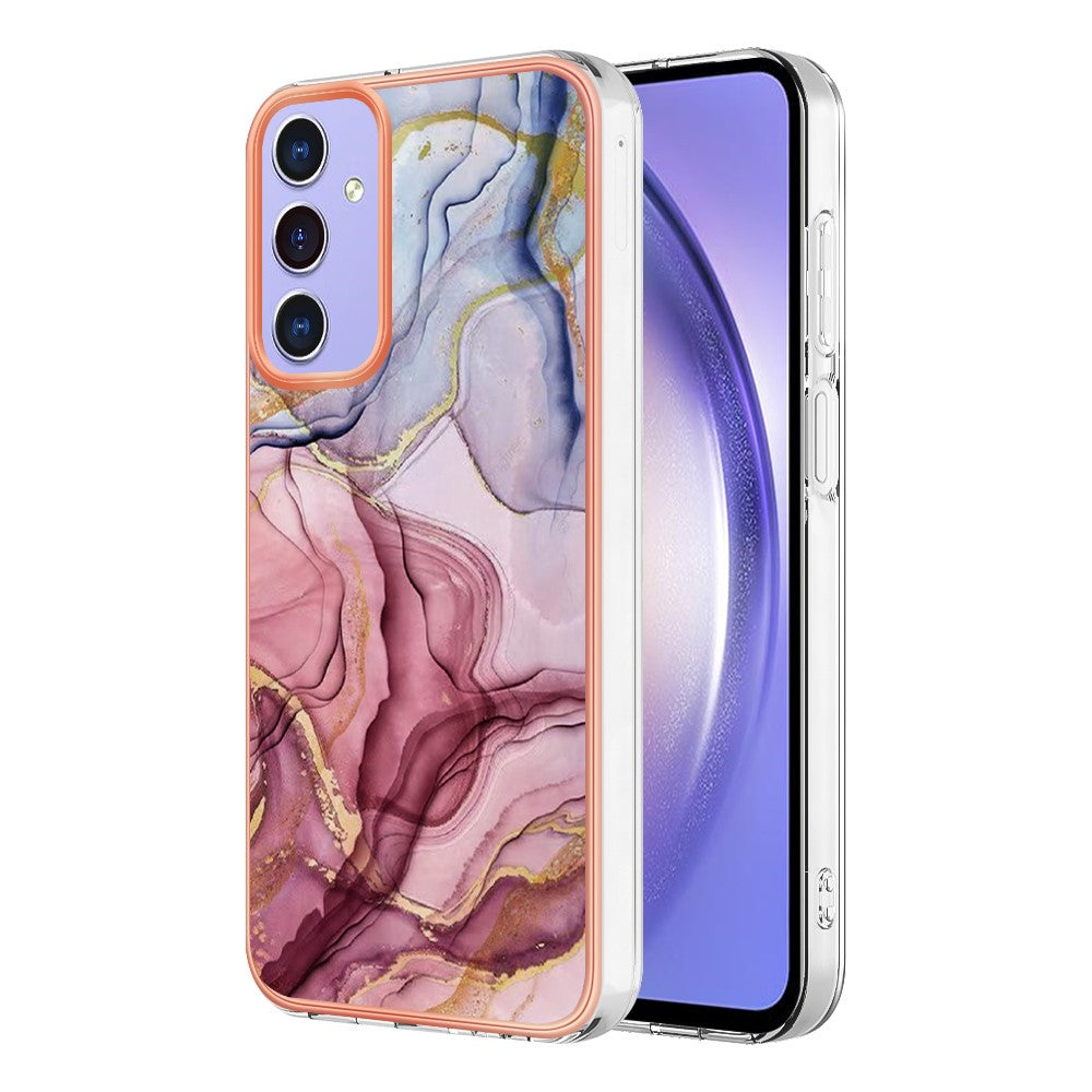 Galaxy A15 5G Schutzhülle – Mit Marmormuster 2,0 mm Galvanik-Rückseite