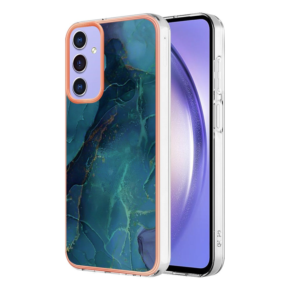 Galaxy A15 5G Schutzhülle – Mit Marmormuster 2,0 mm Galvanik-Rückseite