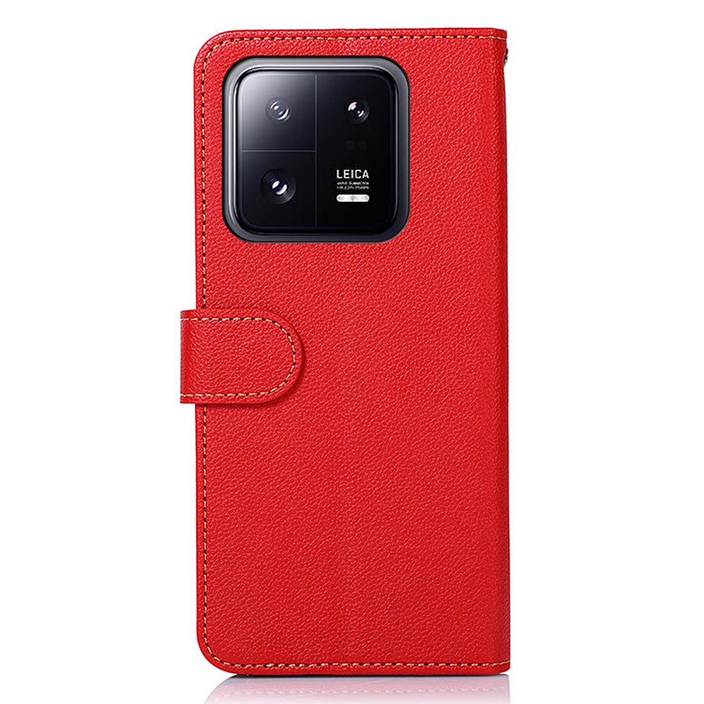 KHAZNEH For Xiaomi 14 Case Leather Phone Cover with RFID Blocking Wallet