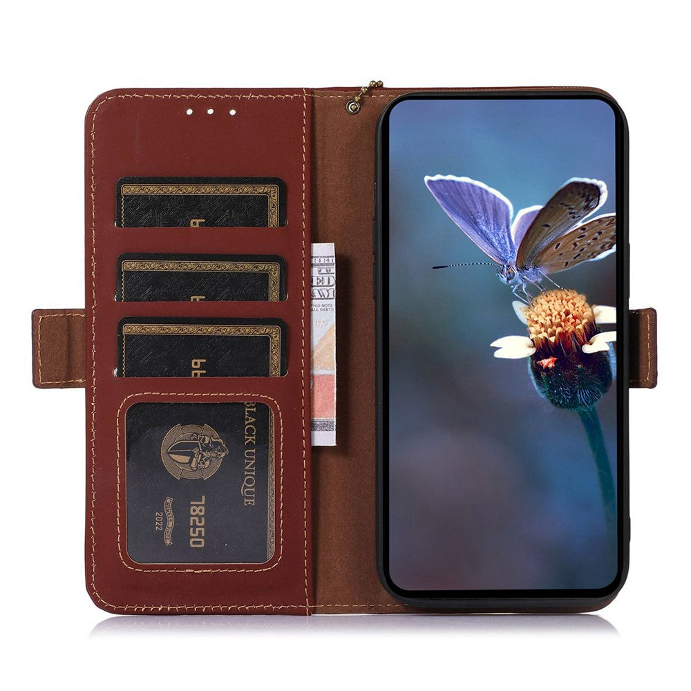 For Xiaomi 14 Case RFID Blocking Wallet Phone Stand Cover