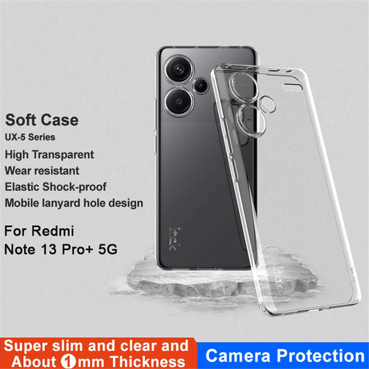 Xiaomi Redmi Note 13 Pro+ 5G Handyhülle – IMAK UX-5 Series IMAK UX-5-Serie für Xiaomi Redmi Note 13 Pro+ , klare, kratzfeste TPU