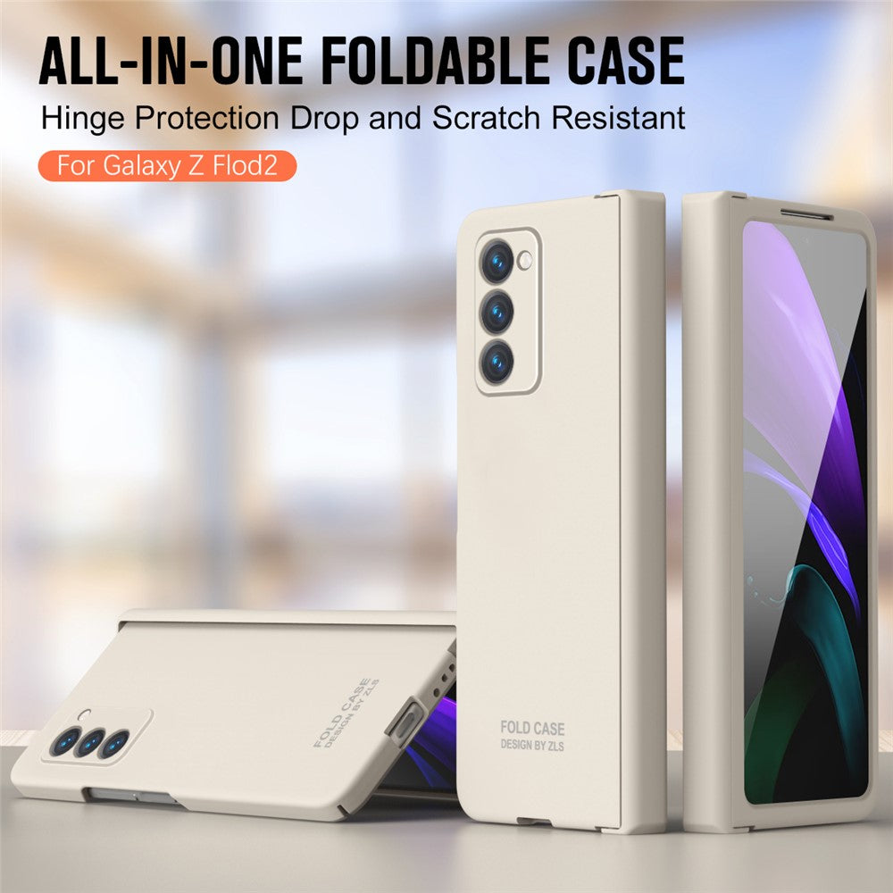 Galaxy Z Fold2 5G Schutzhülle – Mit kratzfester Displayschutzfolie aus gehärtetem Glas
